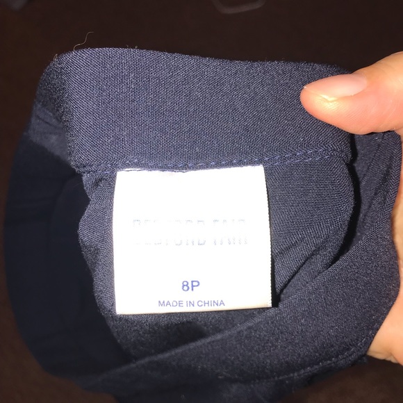 Vintage dark navy midi pencil skirt little stretch - Picture 6 of 11